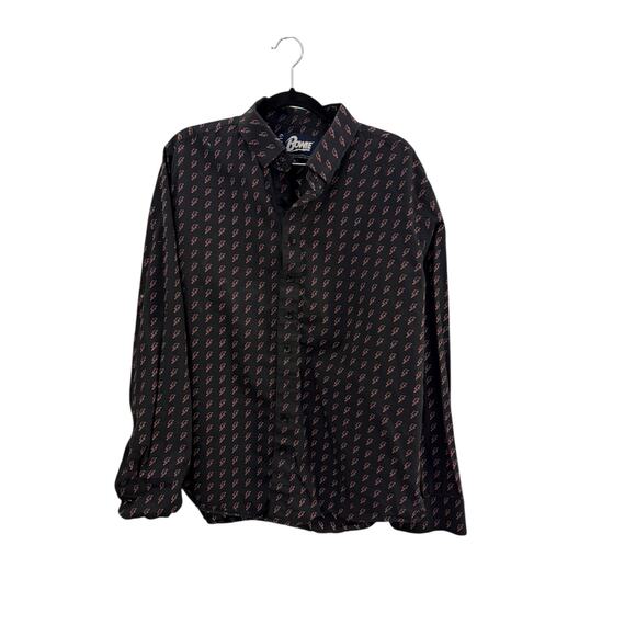 Section 119 David Bowie Button-down Shirt All Over Aladdin Sane XL Bolt - Picture 13 of 13